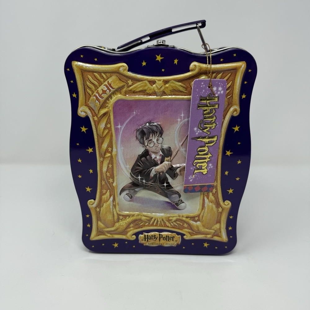 NWT Vintage 2000 Harry Potter and The Sorcerer's Stone Tin Lunchbox
